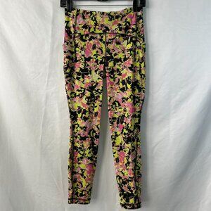 Swift Speed High Rise Tight Inflect Floral‎ Highlight Yellow Multi